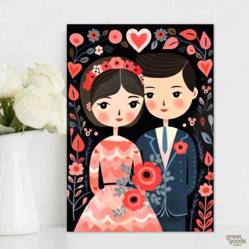 Wedding Couple Love Card