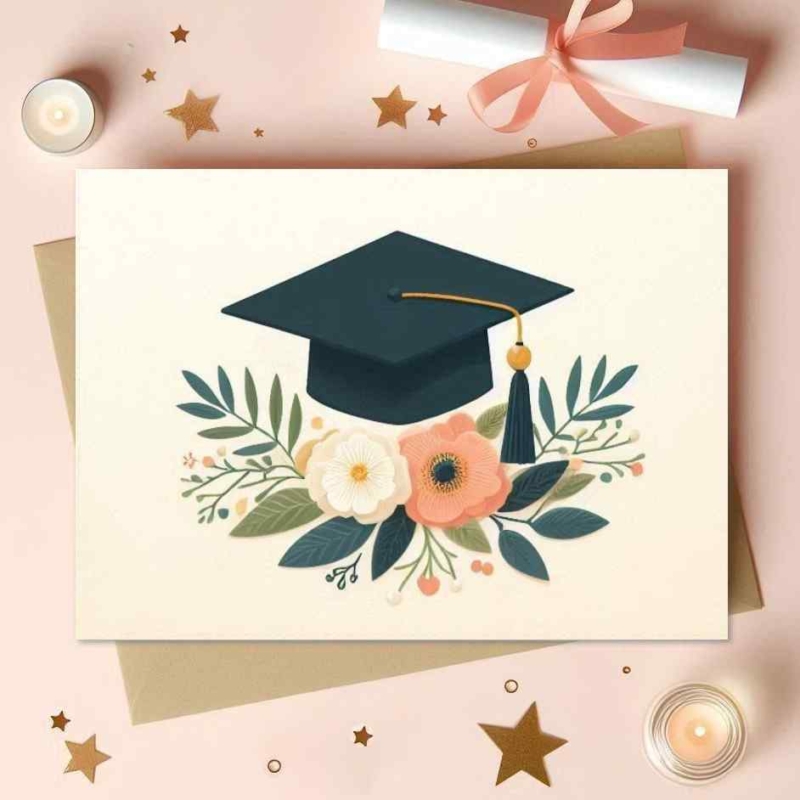 Gorgeous Floral Grad Card