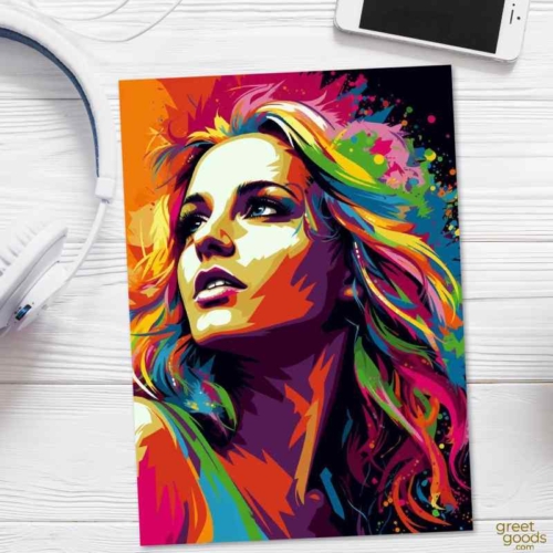 Britney Spears Greeting Card