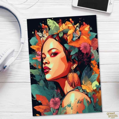 Rihanna Greeting Card