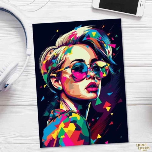 Miley Cyrus Greeting Card