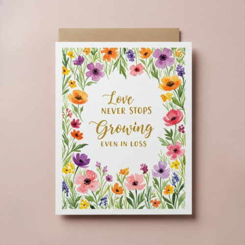 Growing Love Floral Card