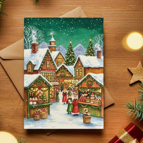 Christmas Market Card