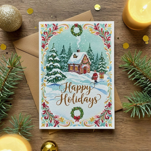 Lovely Holiday Scene Card