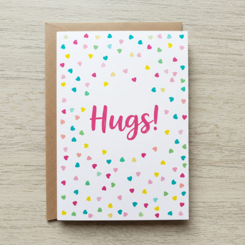 Hugs Confetti Card