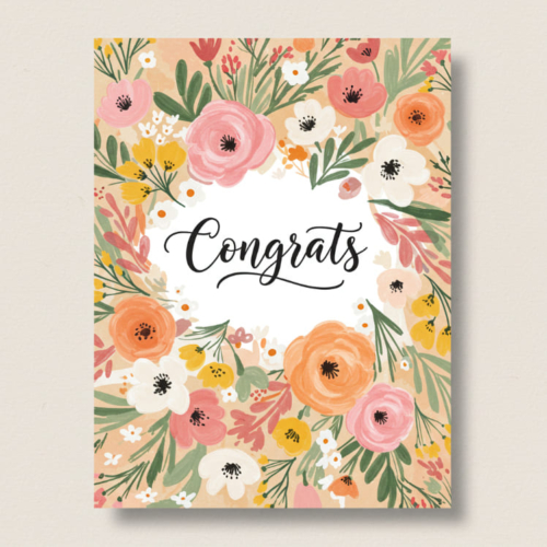 Gorgeous Congrats Floral Card
