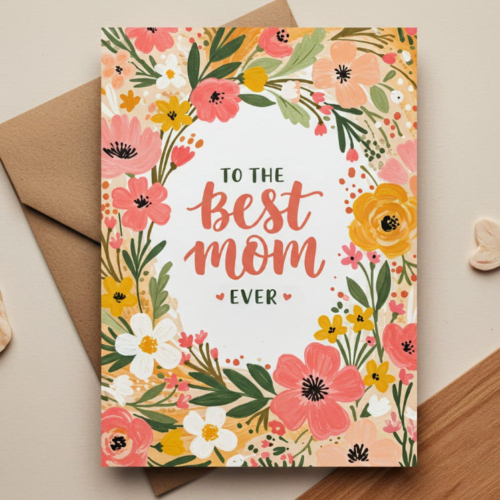 Gorgeous Best Mom Card