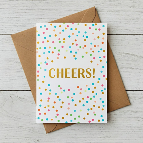 Cheers Confetti Card