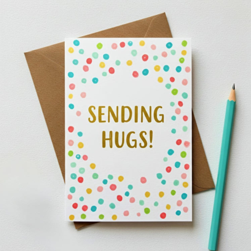 Sending Hugs Confetti Card