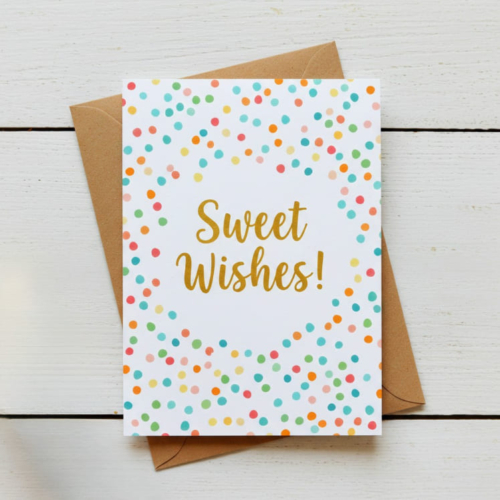 Sweet Wishes Confetti Card