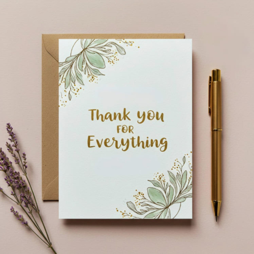 Thank You Vines Card