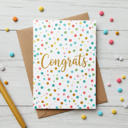Congrats Confetti Card