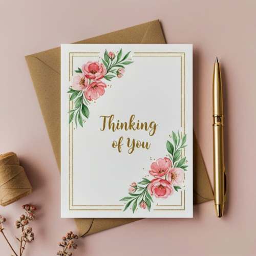 Thinking of You Floral Card