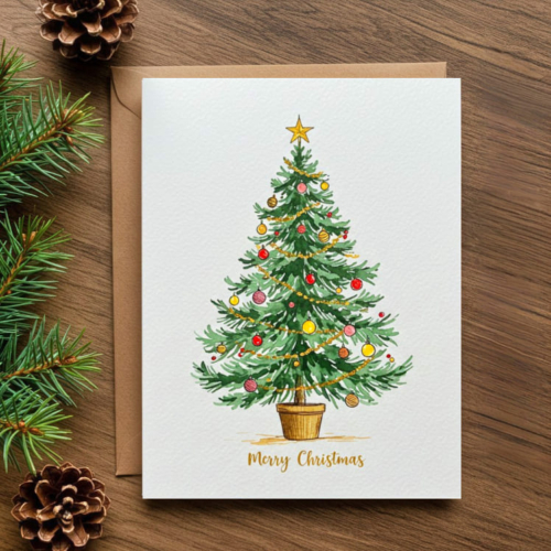 Lovely Christmas Tree Card