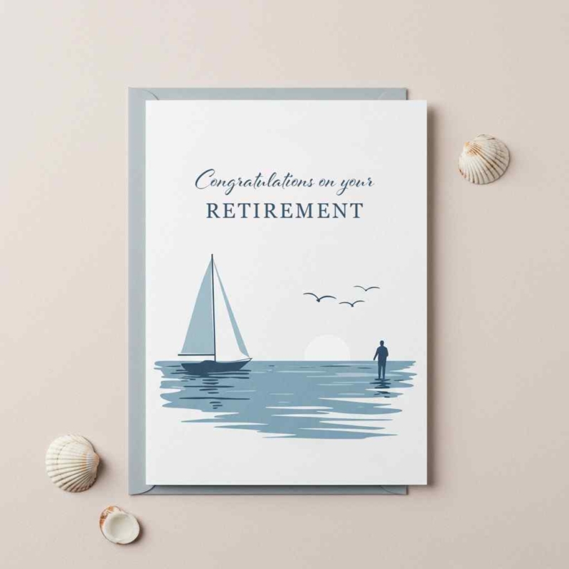 Sail Away Retirement Card