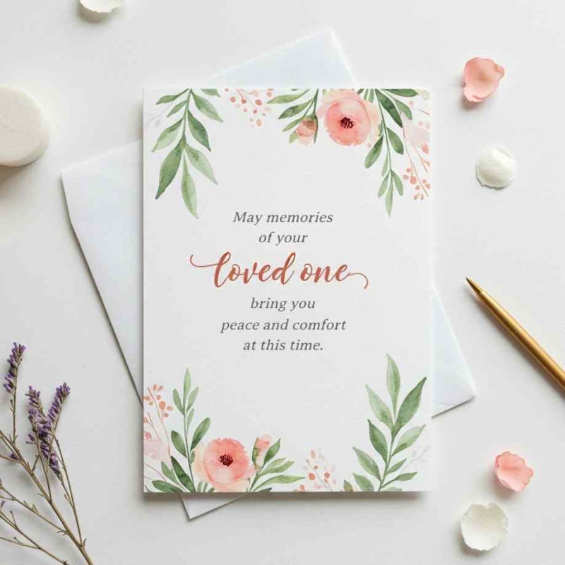 Floral Sympathy Card