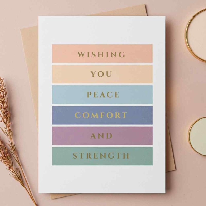 Color Block Sympathy Card