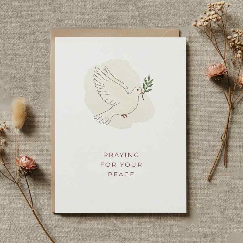 Dove of Peace Sympathy Card