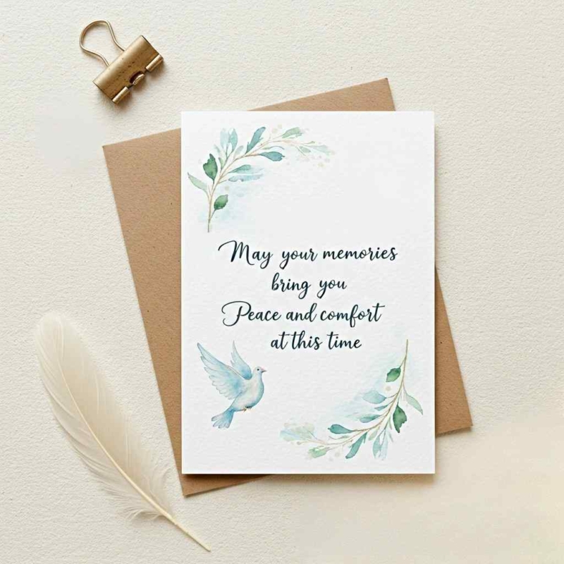 Dove Sympathy Card