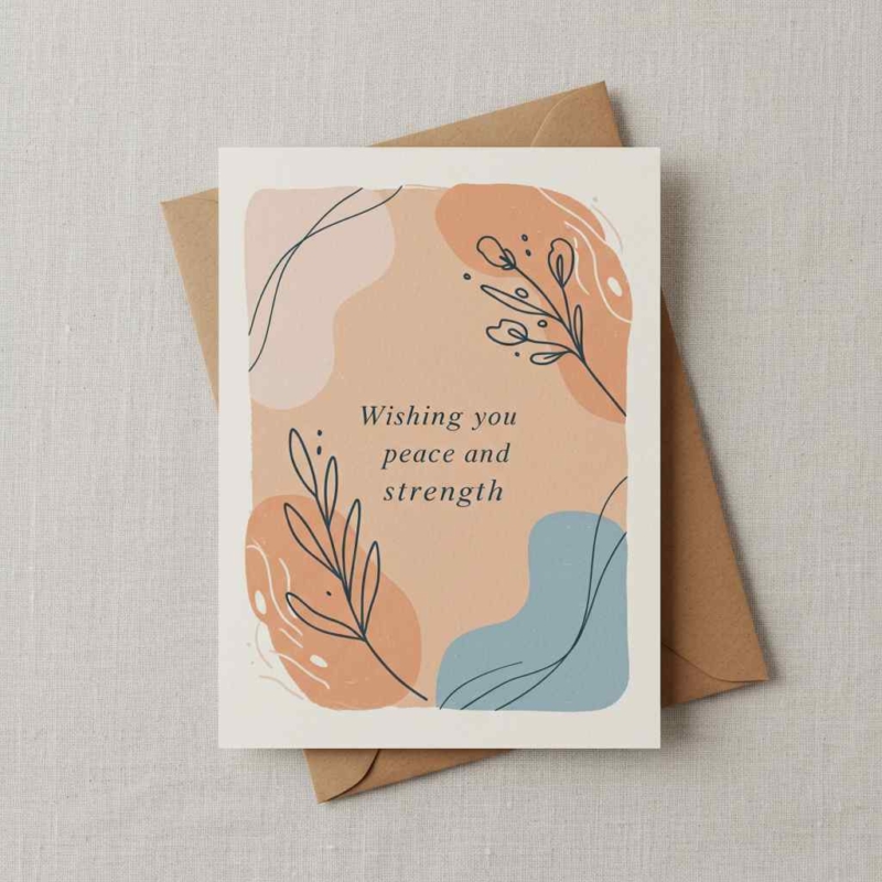 Peace & Strength Sympathy Card