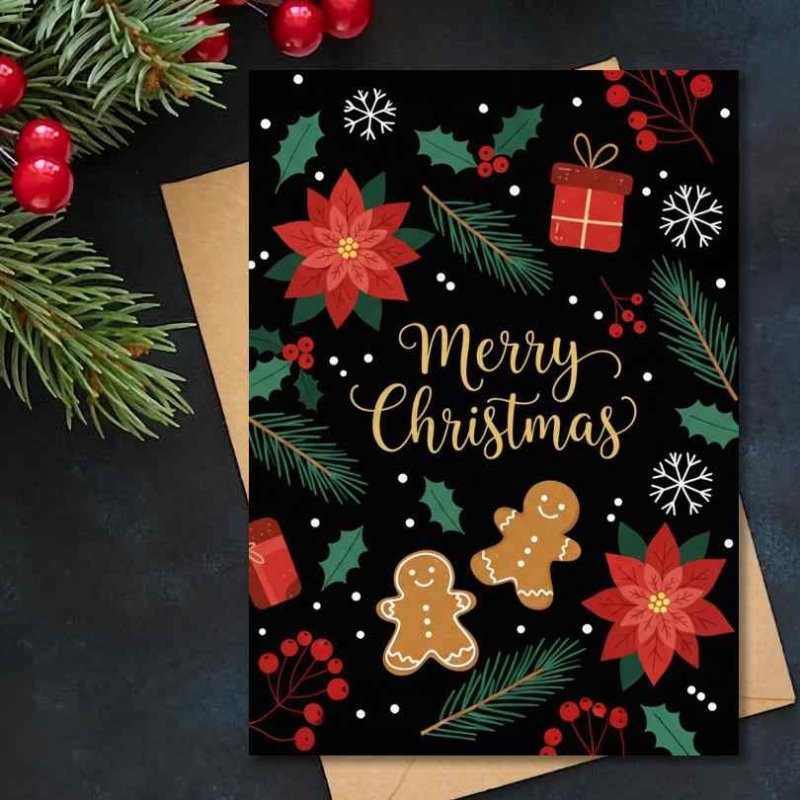 Christmas Gingerbread Card