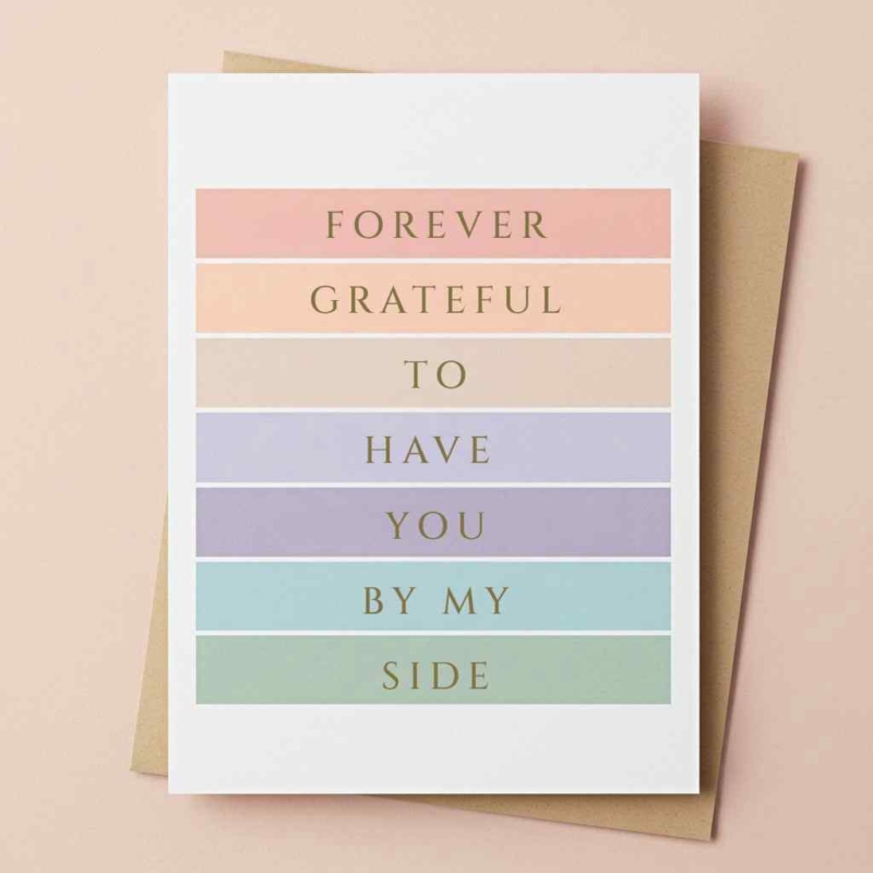 Anniversary Color Block Card
