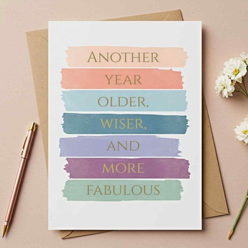 Birthday Color Block Card