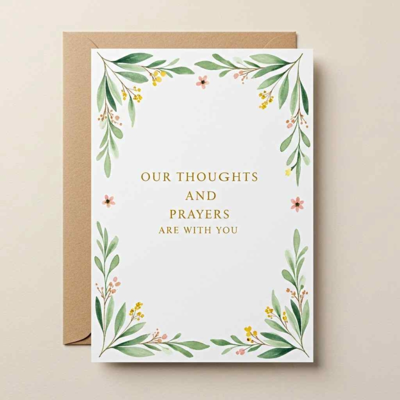 Lovely Greenery Sympathy Card