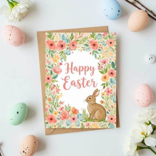 Lovely Bunny Easter Card