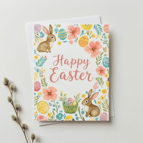 Pretty Easter Floral Card