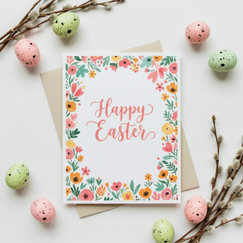 Lovely Floral Easter Card