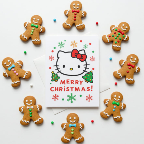 Hello Kitty Cute Christmas Card