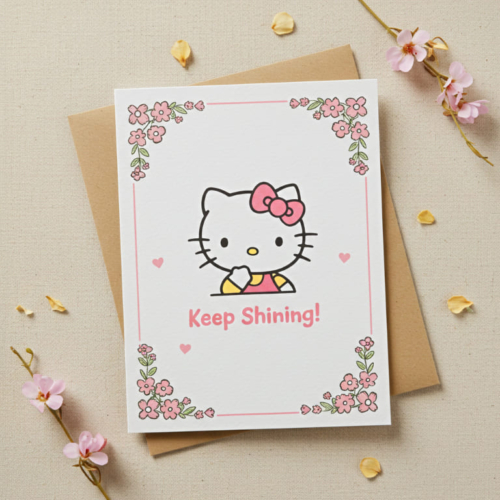 Hello Kitty Keep Shining Card