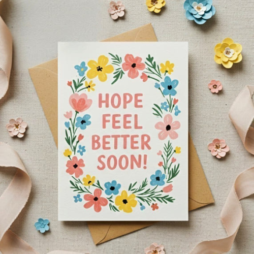 Feel Better Floral Card