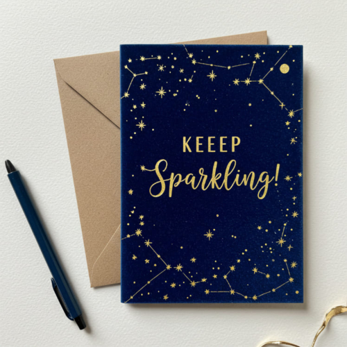 Keep Sparkling Stars Card