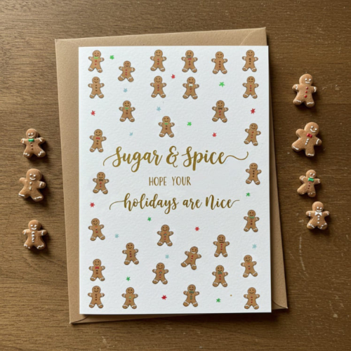 Sugar & Spice Gingerbread Card