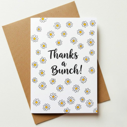 Daisy Thanks a Bunch Card