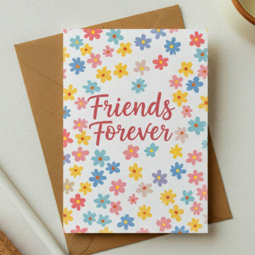 Friends Forever Fun Flowers Card